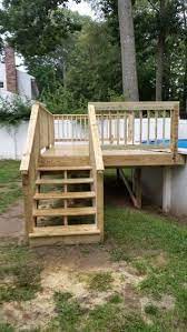 Above Ground Pool Decking Stairs Pool Decks Above Ground Pool Decks Pool Deck Plans