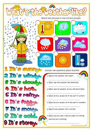What S The Weather Like Weather Worksheets Weather Vocabulary Weather In English