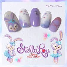 ステラ ルー ネイル ୨୧ まさかダッフィーに 新しいお友達が出来るなんて ブロードウェイのダンサーになることを夢見る うさぎの女の子 ステラ ルー 愛らしい耳 星のように輝く瞳 そして優しいラ ネイル