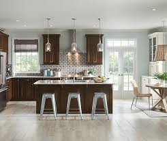 The color of granite countertops that match light maple cabinets include dark colors, such as black, bold colors, such as green and red and earth tones. Casual Maple Kitchen Cabinets Aristokraft Cabinetry