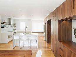 Modern Kitchen Media Walnut Kitchen Cabinets Contemporary Kitchen Design Kitchen Design