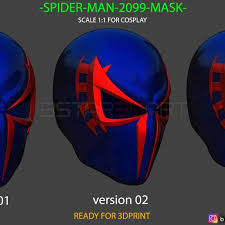 Vous cherchez un masque spiderman ? Telecharger Fichier Stl Masque Spider Man 2099 Casque Spider Man Modele D Impression 3d De Marvel Comics Objet A Imprimer En 3d Cults