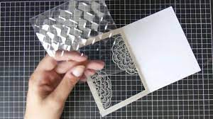 Rebecca here with a couple of new shaker cards made with the foam and acetate refill sheets. Creating An Acetate Window Card Cardmaking Youtube