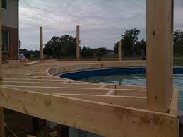 Pool Deck 1200 Square Feet Pool Deck Plans Wooden Pool Deck Above Ground Pool Decks