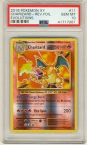 2016 pokemon xy charizard reverse foil evolutions 11 psa 10 gem mint 41717261 pokemon pokemon cards for sale pokemon cards