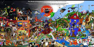 The World Of Animation 555 Animated Films In One Poster U Oograth In The Hat