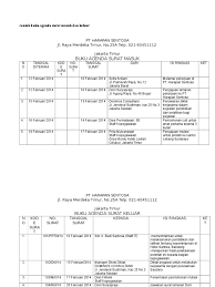 Contoh surat pemberitahuan untuk berbagai macam acara. Buku Daftar Surat Menyurat Keluar
