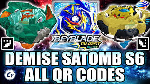 Beyblade burst evolution, the next wave of beyblade burst products to tie in with the second season of beyblade burst. Qr Codes Demise Satomb S6 Anubion A6 Duel Pack Beyblade Burst Surge Qr Codes Nghenhachay Net