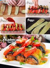 kofteli patlican sarmasi tarifi nasil yapilir kadinca tarifler yemek tarifi yemek tarifleri yemek etli yemek tarifleri