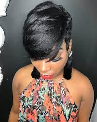 Issa Weaved Up Top Quickweavetop Keepitlookingnatural Heavybang Whatalopecia Keepitcute Shortstyle Short Hair Styles Pixie Short Hair Styles Hair Styles