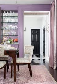 Going overboard with purple will make a grand result. Dining Room In Shades Of Purple Contemporary Dining Room