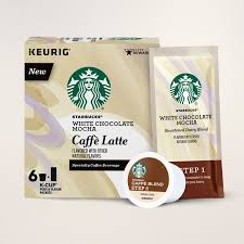 Starbucks White Chocolate Mocha Caffe Latte K Cup Pods Starbucks White Chocolate Mocha White Chocolate Mocha Starbucks Vanilla