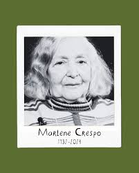 Artista, escritora e ilustradora, Marlene Crespo deixou um legado marcante  na arte e na literatura brasileira. Com um trabalho que transitou entre o  desenho, a gravura e a arte têxtil, suas ilustrações