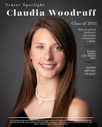 Introducing the Class of 2024! Our next Senior Spotlight is Claudia  Woodruff. “Claudia symbolizes to me that of a sunflower. She is full of joy  and positivity. Her bright smile evokes a