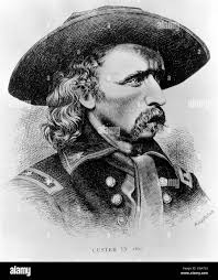 George custer portrait hi-res stock photography and images