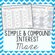 Simple And Compound Interest Worksheet Elegant Simple And Pound Interest Worksheets By Manipulating Ch Simple Interest Math Compound Interest Simple Interest