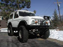 White As Snow 1968 Ford Bronco Ford Bronco Classic Bronco Old Bronco