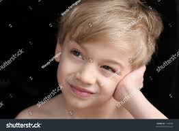 Close-up Young Boy Look Contemplation Done Stock Photo 1146978