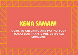 Cara semak saman jpj, polis trafik & aes. How To Check And Pay Police Saman Online Eris Goes To