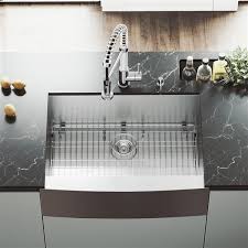 Explore one of canada's greatest selection of kitchen sinks online at save on plumbing. Vigo Stainless Steel Kitchen Sink Grid And Strainer 30 In Lowe S Canada