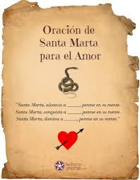 Oracion De Santa Marta Para Dominar Oracion Para El Amor Hechizos De Amor Oraciones