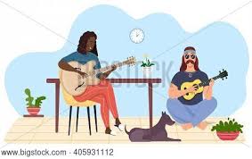 The soft, soothing sound of a ukulele can add the perfect touch to your event and set the atmosphere you desire. Female Character Uses Vector Photo Free Trial Bigstock