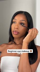 Beginner eye makeup idea 🤎 Only used a couple products to achieve this  look. Used the @NARS Cosmetics total seduction eyeshadow sticks in shade  rebellion & mambo (does smudge after initial blend so ...
