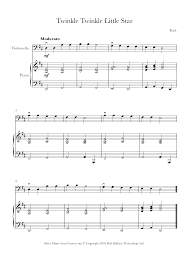 Watch the video above and play these chords with your left hand. Twinkle Twinkle Little Star Sheet Music For Cello 8notes Com