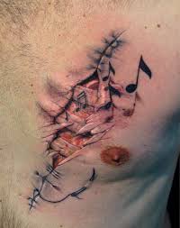Music Is Life Ripped Skin Tattoo Hipster Tattoo Music Tattoos
