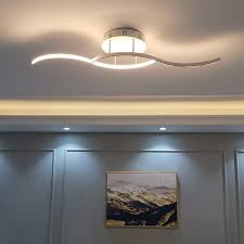 Curve Led Ceiling Light In 2020 Led Ceiling Lights Ceiling Lights Led Chandelier