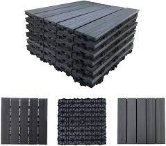 More scratch resistant, stable, and waterproof than luxury vinyl tile or plank (lvt/lvp) that is sold by big box retailers. Amazon Com Abba Patio Decking Tiles Interlocking Floor Tiles 12 4 X12 4 Waterproof Outdoor Flooring Or Patio Pavers For Patio Basement Balcony Board Backyard 4 Slats Straight Pattern 6 Pcs Dark Grey Garden Outdoor