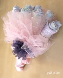 Then, kick back and take all. Diy Diaper Bouquet Baby Shower Centerpiece On Scratch And Stitch