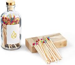 Amazon Com Decorative Matches Premium Wooden Matches Artisan Long Matches For Candles Rainbow Safety Decorative Matches Candle Accessories Bathroom Gifts