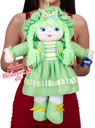 Bez Bebekler - Halley - Oyuncak Şapkalı Bez Bebek Kırmızı 50 Cm