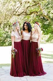 Burgundy Wedding Bridesmaid Dresses Gold And Burgundy Wedding Bridesmaid Dr Unique Bridesmaid Dresses Burgundy Bridesmaid Dresses Two Piece Bridesmaid Dresses