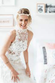 Shop Discount Gorgeous Lace High Neck Sheath Column Sleeveless Wedding Dress German Wedding Dress Wedding Dresses German Wedding