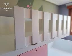 Barrera De Litera Tren En Blanco Y Rosa Para Habitacion Infantil Y Juvenil Con Tres Camas Escalones Y Armar Literas Infantiles Habitaciones Infantiles Literas