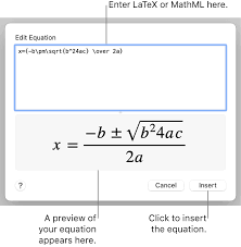 Add Mathematical Equations In Keynote On Mac Apple Support