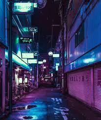 Japanese Alley City Aesthetic Cyberpunk Aesthetic Night Aesthetic
