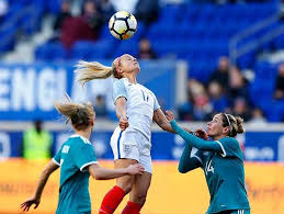 Sunday's match was the third meeting between england and croatia at a major tournament. England S Rachel Daly 17 Goes Up For A Header Against Germany S Kathrin Hendrich 3 And Anna Blasse 14 During A Shebelie Soccer Match Womens Soccer Soccer