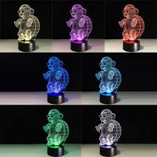 Touch Switch Turtle Acrylic Night Light 3d For Boys Bedroom Onlywonderful Com