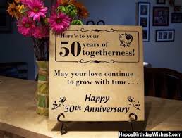 Whether you are celebrating your first wedding anniversary, silver wedding anniversary (25 years), or golden wedding anniversary (50 years), don't let that important day slip by without sending an. 80 50th Anniversary Wishes Messages Quotes For Everyone