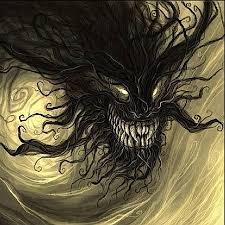 Find all your favorite characters in our collection! The Smiling Demon Yellow Eyes Horror Art Dark Art Illustrations