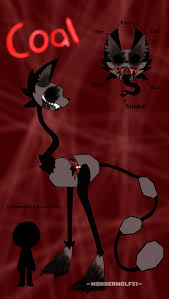 434549 - grimdark, artist:wonderwolf51, canine, dog, fictional species,  mammal, undead, coal (dandys world), dandys world, eyeless, multiple ears  - Furbooru