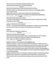 Independence Day Anchoring Script In English 15 August Script In Hindi Independence Day Speech 15 August Independence Day People Who Help Us