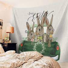 Amazon.com: Wall Tapestry for Bedroom Teen Girl Boy Easter Spring Vintage  Car Vitality Rabbit Tapestries Wall Hangings Home Wall Art Decor for Living  Room Dorm Wedding 55x73 Inch : Home & Kitchen