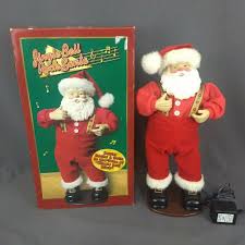 Toyvian dancing singing santa claus christmas toy doll battery operated musical moving figure holiday decoration (saxophone). Jingle Bell Rock Santa Singing Dancing Animated Christmas Fantasy 1998 Christmasfantasyltd Animated Christmas Fun Christmas Decorations Christmas Collectibles