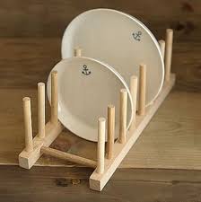 Kitchen Dish Plate Rack Holder Stand Wooden Wood Plates Drying Storage Shelf S Wooden Plates Wooden Kitchen Solid Wood Kitchens