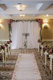 45 Easy Make Wedding Backdrop Ideas That You Can Make It Self Simple Wedding Decorations Ceremony Backdrop Diy Diy Wedding Decorations