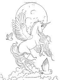 Unicorns on a rainbow, flying, magical, realistic. Robot Check Unicorn Coloring Pages Animal Coloring Pages Horse Coloring Pages